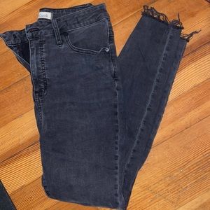 Madewell Curvy high-rise Skinny jeans black wash